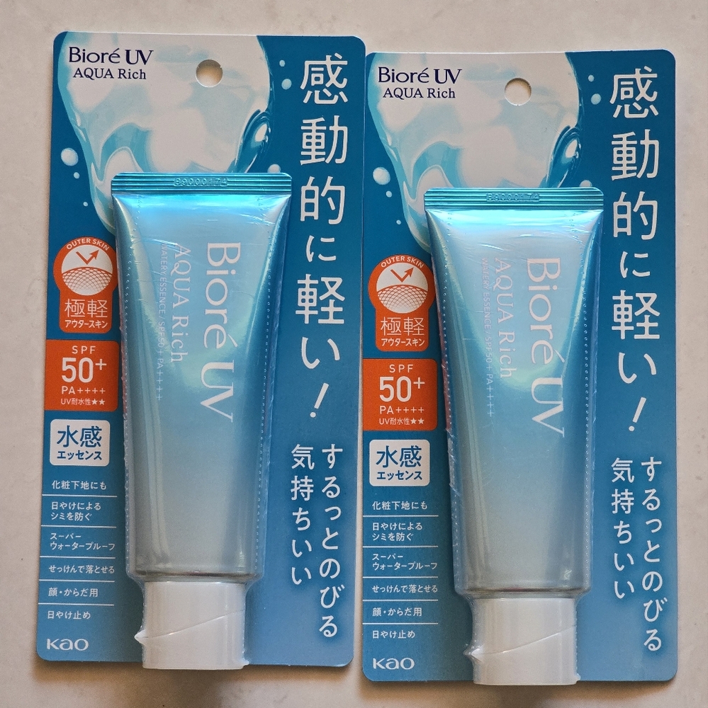Biore UV Aqua Rich Sunscreen Water Essence SPF50+ PA++++ 2.36floz (70g) …